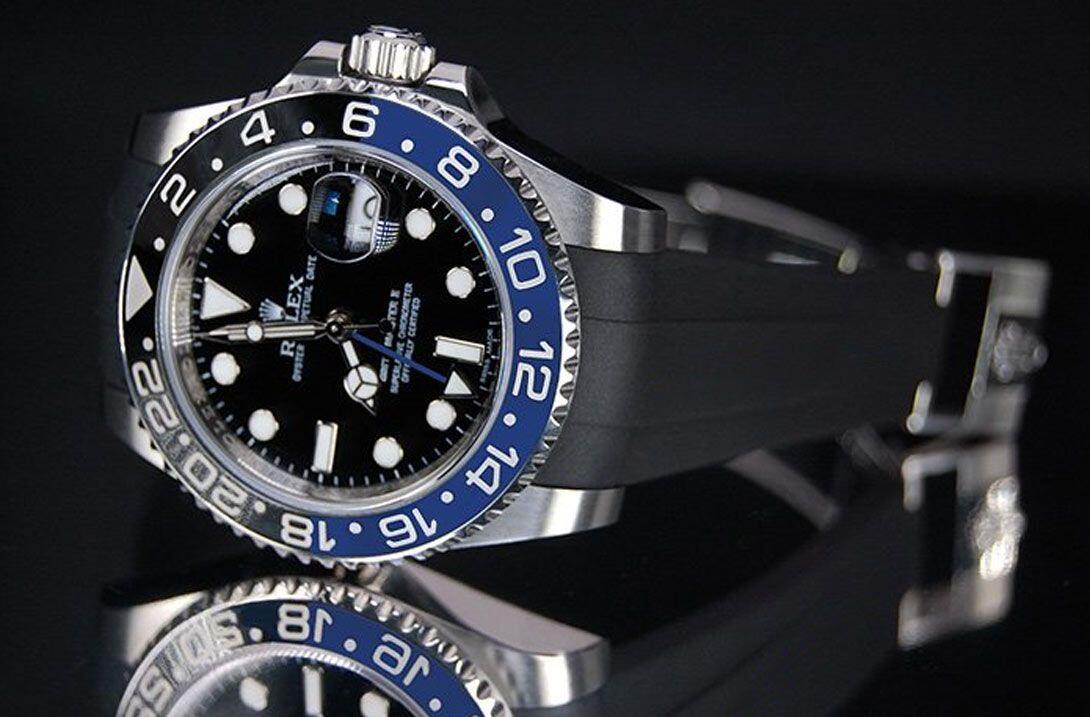 Gummirem til Rolex GMT Master II Ceramic Glidelock