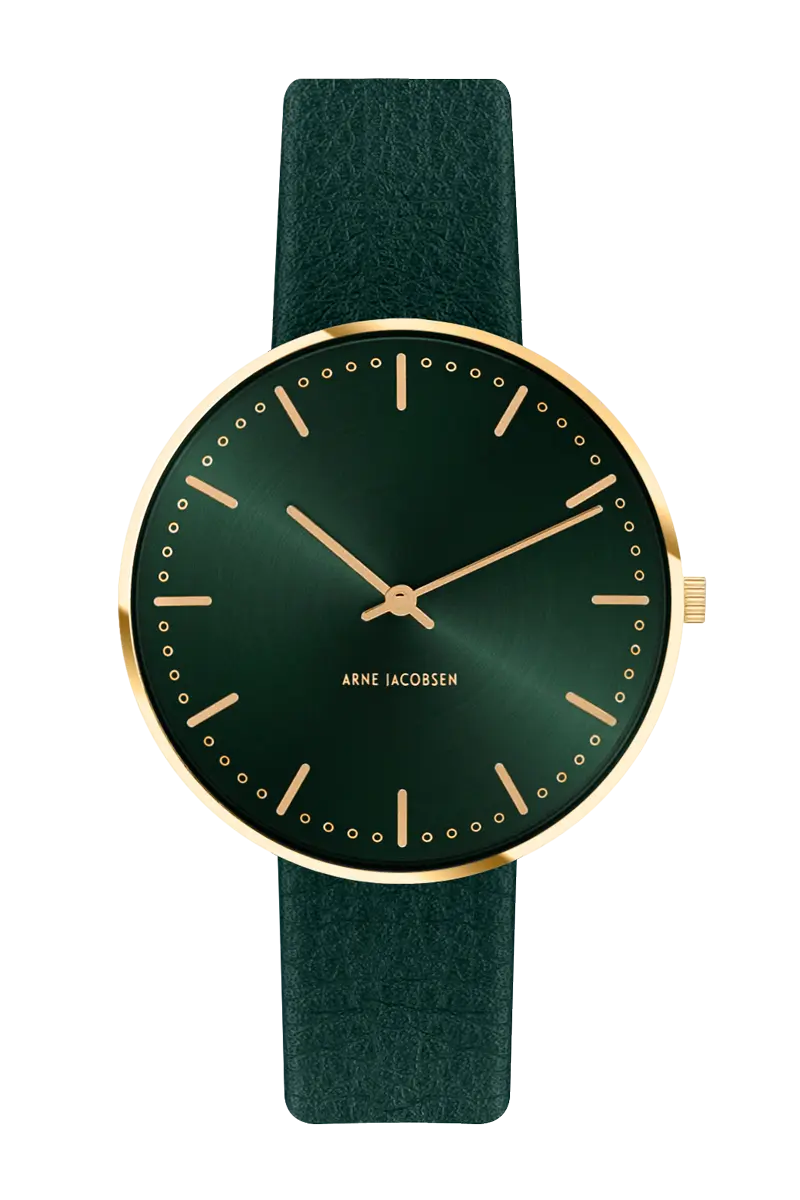 Grøn Arne Jacobsen Evergreen 34 mm